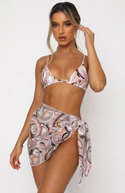 White Fox Boutique AU Island Breeze Sarong Geo Print