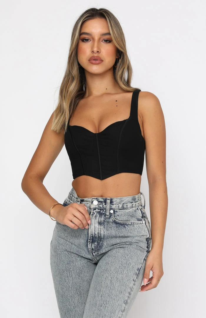 White Fox Boutique AU She's Wild Bustier Black Clothing 4 White Fox Boutique AU She's Wild Bustier Black Clothing