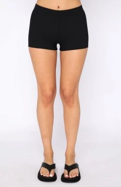 White Fox Boutique AU Clothing So Sweet Shorts Black