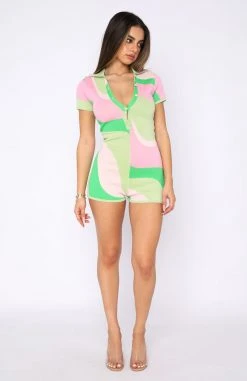 White Fox Boutique AU Time Of Our Lives Playsuit Watermelon Wave