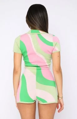 White Fox Boutique AU Time Of Our Lives Playsuit Watermelon Wave