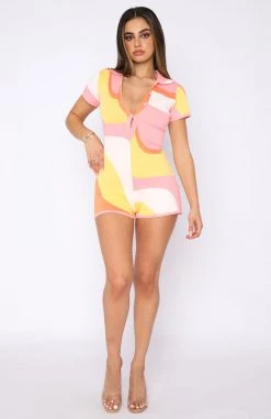 White Fox Boutique AU Time Of Our Lives Playsuit Peach Wave 12 White Fox Boutique AU Time Of Our Lives Playsuit Peach Wave