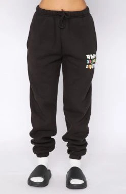 White Fox Boutique AU Can't Deny This Sweatpants Charcoal