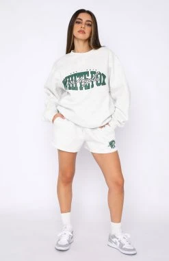 White Fox Boutique AU On The Trend Sweater Grey Marle 13 White Fox Boutique AU On The Trend Sweater Grey Marle