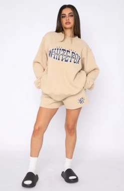 White Fox Boutique AU On The Trend Sweater Sand Clothing