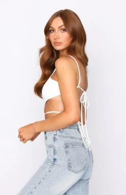 White Fox Boutique AU Your Favourite Crop White