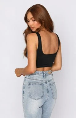 White Fox Boutique AU Your One And Only Crop Black Clothing 9 White Fox Boutique AU Your One And Only Crop Black Clothing