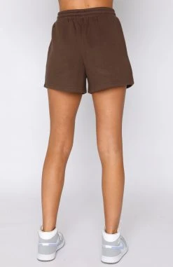 White Fox Boutique AU Offstage Lounge Shorts Espresso