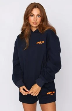 White Fox Boutique AU Offstage Hoodie Space Navy