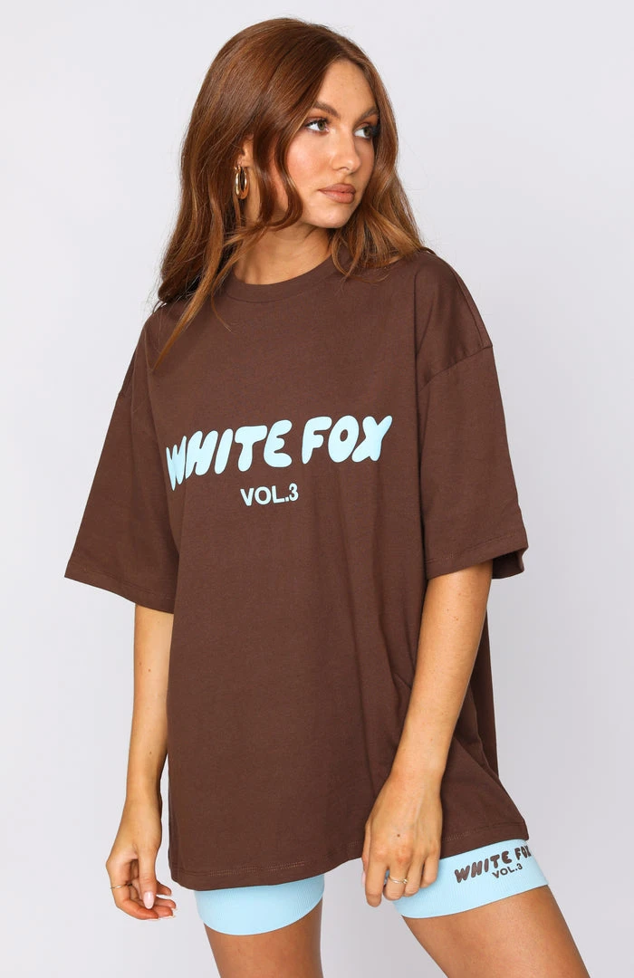 White Fox Boutique AU Clothing Offstage Oversized Tee Espresso 4 White Fox Boutique AU Clothing Offstage Oversized Tee Espresso