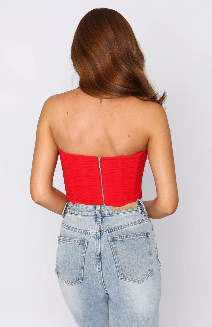 White Fox Boutique AU Clothing Innocent Touch Bustier Red 6 White Fox Boutique AU Clothing Innocent Touch Bustier Red
