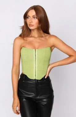 White Fox Boutique AU Innocent Touch Bustier Matcha