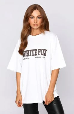 White Fox Boutique AU Clothing Classic Vibe Oversized Tee White