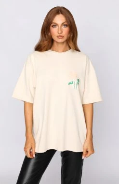 White Fox Boutique AU Clothing Health & Well-being Oversized Tee Beige 7 White Fox Boutique AU Clothing Health & Well-being Oversized Tee Beige