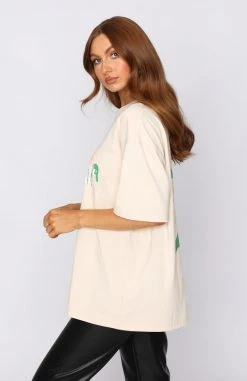 White Fox Boutique AU Clothing Health & Well-being Oversized Tee Beige 8 White Fox Boutique AU Clothing Health & Well-being Oversized Tee Beige