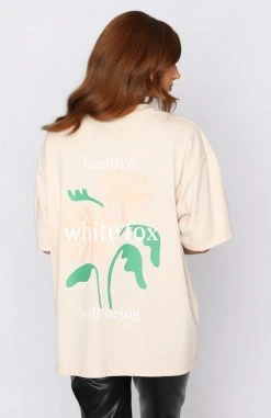 White Fox Boutique AU Clothing Health & Well-being Oversized Tee Beige 9 White Fox Boutique AU Clothing Health & Well-being Oversized Tee Beige