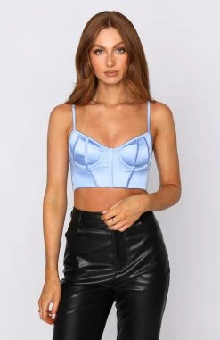 White Fox Boutique AU Clothing Your Needs Met Bustier Blue