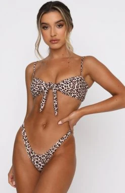 Whitefox Boutique Belmont Bottoms Leopard Swimwear