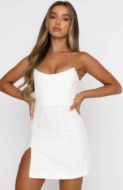 White Fox Boutique AU Change The Tune Mini Dress Off White Clothing