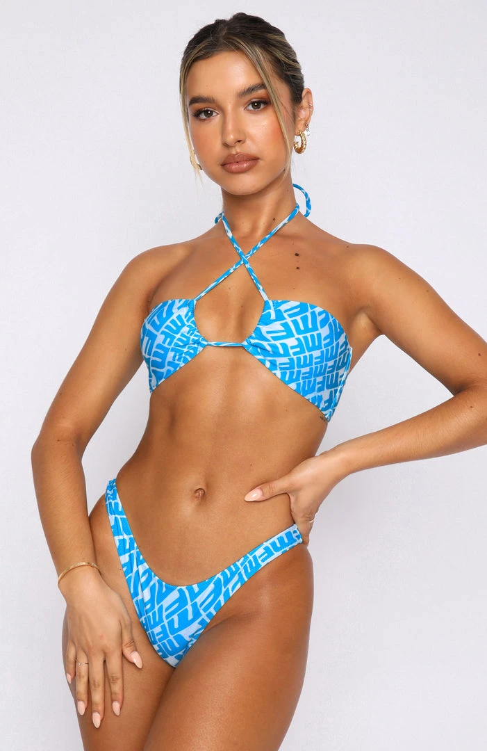 White Fox Boutique AU Belmont Bottoms Blue Monogram Print Restocked 6 White Fox Boutique AU Belmont Bottoms Blue Monogram Print Restocked