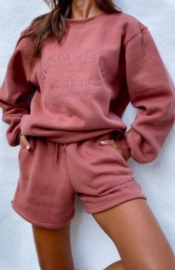 White Fox Boutique AU Clothing Best Of Both Oversized Sweater Rust