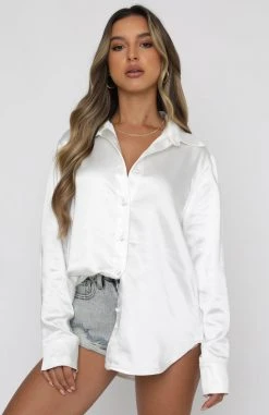 White Fox Boutique AU Set In France Long Sleeve Shirt White Clothing