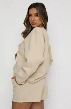 White Fox Boutique AU Best Of Both Oversized Sweater Sand Clothing 15 White Fox Boutique AU Best Of Both Oversized Sweater Sand Clothing