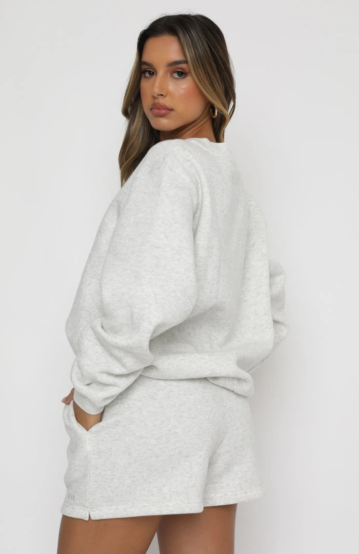 White Fox Boutique AU Best Of Both Oversized Sweater Grey Marle 6 White Fox Boutique AU Best Of Both Oversized Sweater Grey Marle