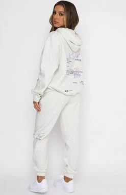 White Fox Boutique AU New Story Sweatpants Grey Marle