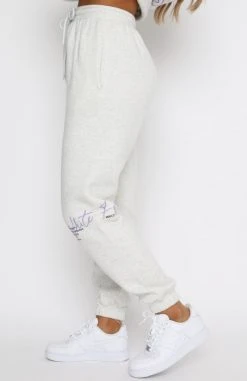 White Fox Boutique AU New Story Sweatpants Grey Marle