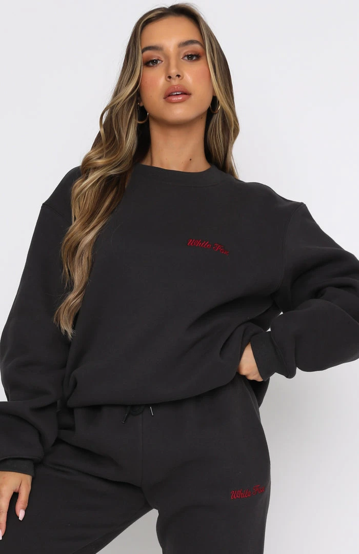 White Fox Boutique AU Clothing Steal Your Heart Oversized Sweater Charcoal 7 White Fox Boutique AU Clothing Steal Your Heart Oversized Sweater Charcoal