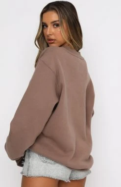 White Fox Boutique AU Steal Your Heart Oversized Sweater Mocha Clothing 12 White Fox Boutique AU Steal Your Heart Oversized Sweater Mocha Clothing