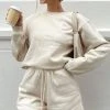White Fox Boutique AU Best Of Both Oversized Sweater Sand Clothing