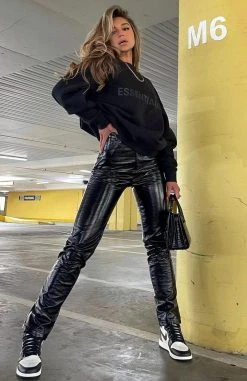 White Fox Boutique AU I'm The Only One PU Pants Black Clothing 23 White Fox Boutique AU I'm The Only One PU Pants Black Clothing