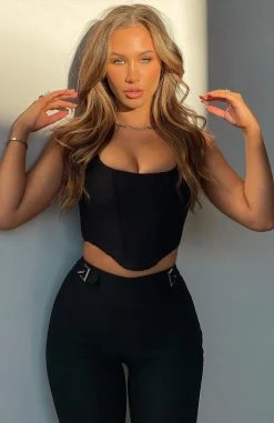 White Fox Boutique AU Clothing Keep Me Close Bustier Black 17 White Fox Boutique AU Clothing Keep Me Close Bustier Black