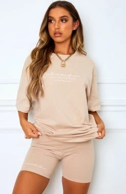 Whitefox Boutique Signature Bike Shorts Sand Clothing 15 Whitefox Boutique Signature Bike Shorts Sand Clothing