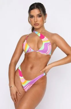 White Fox Boutique AU Brazil Bottoms Wave Print