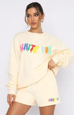 White Fox Boutique AU Clothing Your Moment Sweater Buttercup