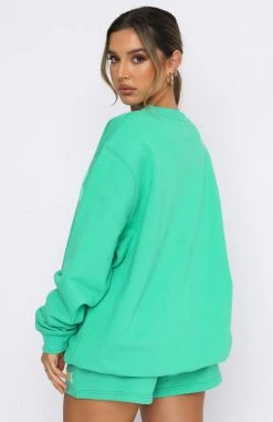 White Fox Boutique AU Clothing Your Moment Sweater Green