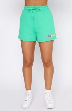 White Fox Boutique AU Real Deal Lounge Shorts Green