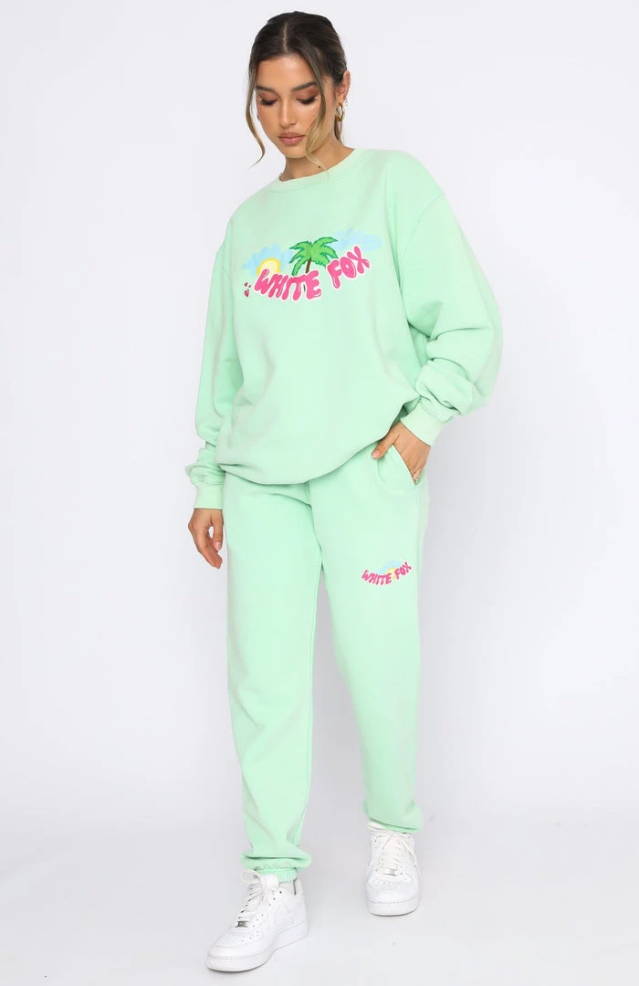 White Fox Boutique AU Clothing What A View Sweater Apple Green 7 White Fox Boutique AU Clothing What A View Sweater Apple Green