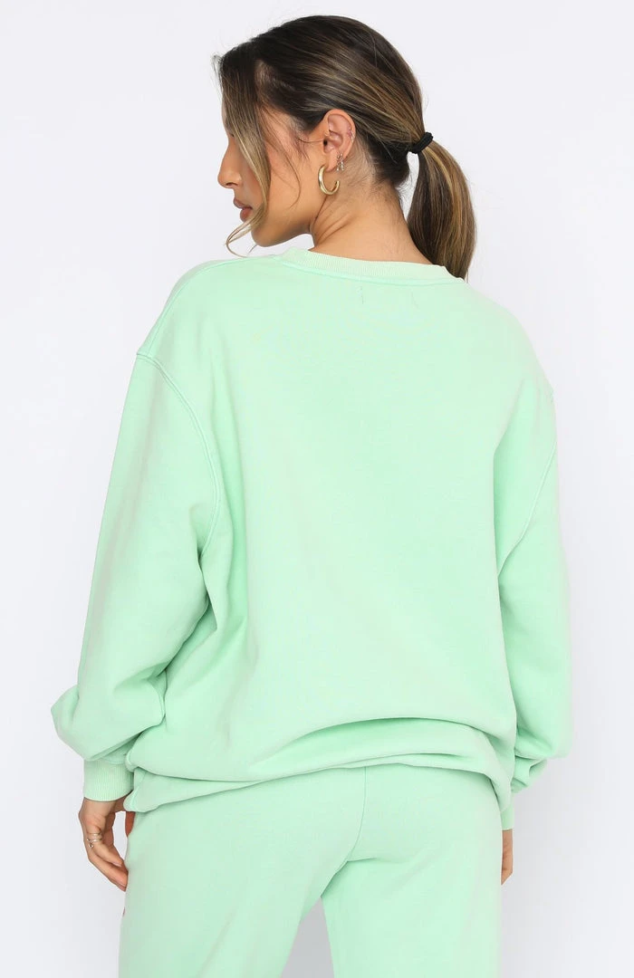 White Fox Boutique AU Clothing What A View Sweater Apple Green 6 White Fox Boutique AU Clothing What A View Sweater Apple Green