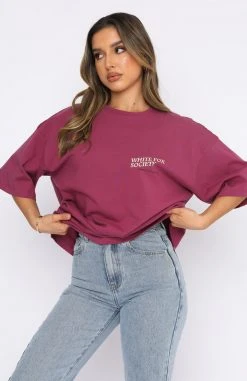 White Fox Boutique AU Ultimate Feels Tee Plum Clothing