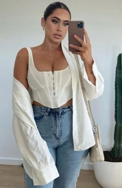 White Fox Boutique AU Bad Gal Bustier White