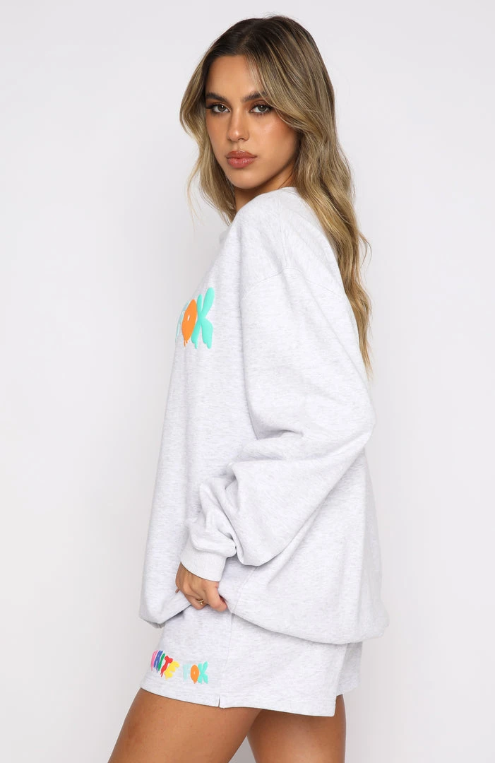 White Fox Boutique AU Your Moment Sweater Grey Marle Clothing 6 White Fox Boutique AU Your Moment Sweater Grey Marle Clothing