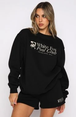 White Fox Boutique AU Clothing Risk Taker Sweater Black