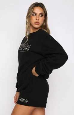 White Fox Boutique AU Clothing Risk Taker Sweater Black