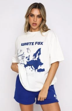White Fox Boutique AU Clothing The Real World Tee Off White