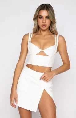White Fox Boutique AU Clothing Let's Go Out Bustier White