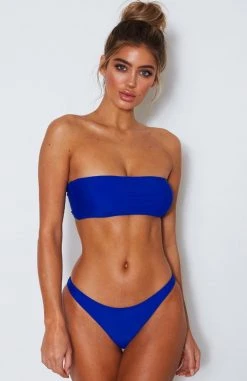 Whitefox Boutique Kiki Bikini Top Electric Blue Swimwear